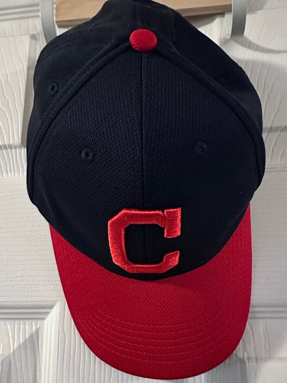 Black and Red Baseball Cap with Embroidered 'C'